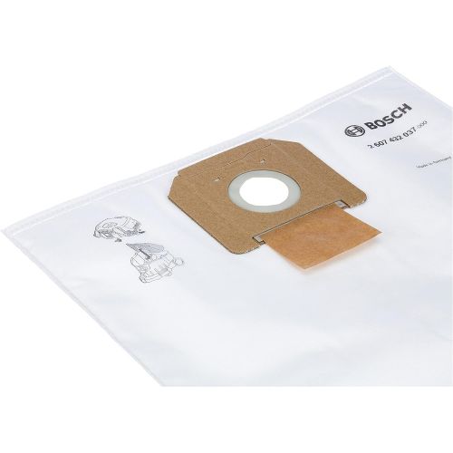  Bosch 2607432037 Fleece Filter Bag for GAS 35, White, Pack of 5