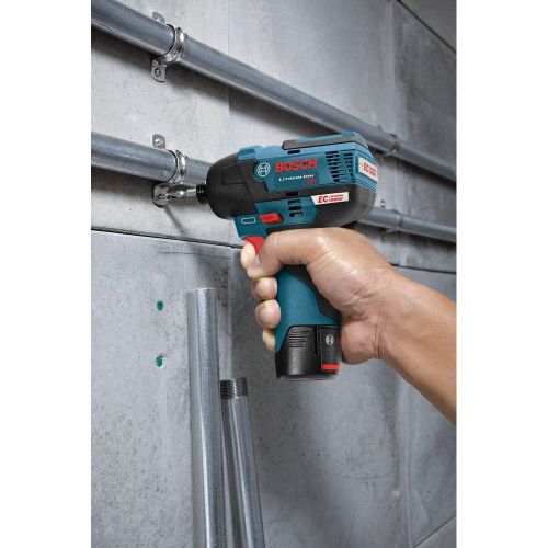  Bosch PS42N 12V Max Brushless Impact Driver (Bare Tool), Blue