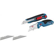 Bosch Professional 1600A016BM 2-Part Knife Set (with Folding Knife and Cutter, in Blister Packaging)