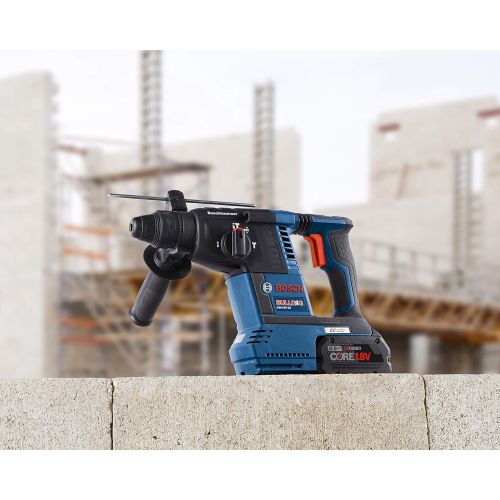  Bosch GBH18V-26K24A 18V Brushless SDS-plus Bulldog 1 In. Rotary Hammer Kit with (2) CORE18V 8.0 Ah Performance Batteries