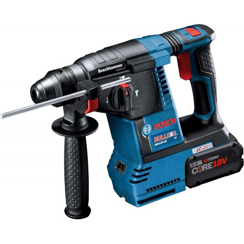  Bosch GBH18V-26K24A 18V Brushless SDS-plus Bulldog 1 In. Rotary Hammer Kit with (2) CORE18V 8.0 Ah Performance Batteries