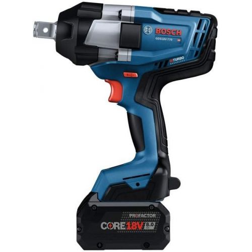  Bosch PROFACTOR GDS18V-770N 18V Cordless 3/4 In. Impact Wrench with Friction Ring and Thru-Hole, Battery Not Included , Blue