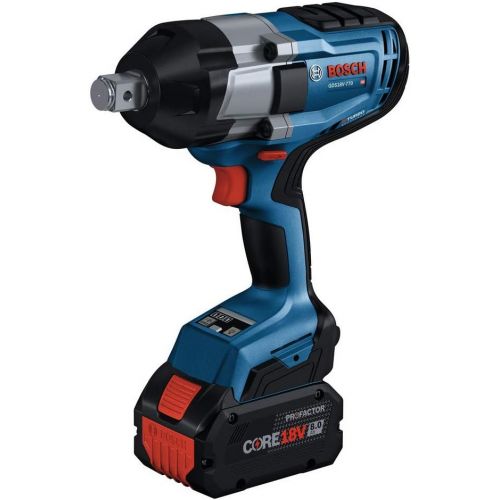  Bosch PROFACTOR GDS18V-770N 18V Cordless 3/4 In. Impact Wrench with Friction Ring and Thru-Hole, Battery Not Included , Blue