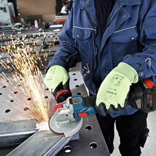  Bosch GWX18V-50PCB14 18V X-LOCK Brushless Connected-Ready 4-1/2 In. ? 5 In. Angle Grinder Kit with (1) CORE18V 8.0 Ah Performance Battery