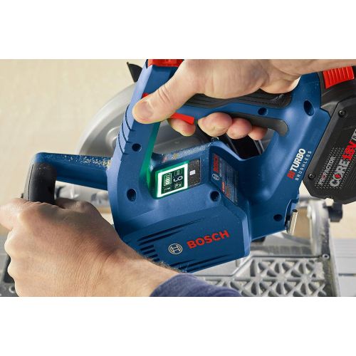  Bosch PROFACTOR 18V STRONG ARM GKS18V-25GCB14 Cordless 7-1/4 In. Circular Saw Kit with BiTurbo Brushless Technology and Track Compatibility, Includes (1) CORE18V 8.0 Ah PROFACTOR P