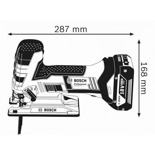  Bosch Professional Gst 18 V-Li S Cordless Jigsaw (Without Battery And Charger) - L-Boxx