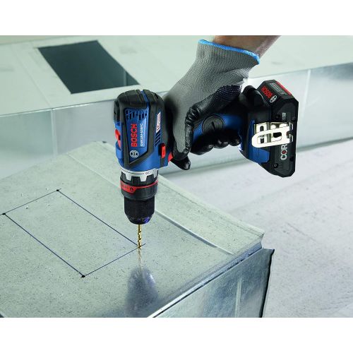  Bosch GSR18V-535FCB15 18V EC Brushless Connected-Ready Flexiclick 5-In-1 Drill/Driver System and (1) GFA18-H SDS-plus Rotary Hammer Attachment with Side Handle