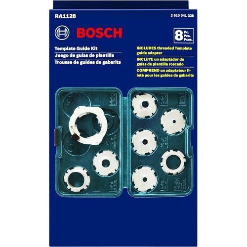  Bosch 8-Piece Router Template Guide Set RA1128 & RA1151 Router Subbase Centering Pin and Cone