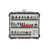 Bosch Professional 2607017476 30-Piece Set Router Bit Set for Wood for Router with 1/4 Inch Shank