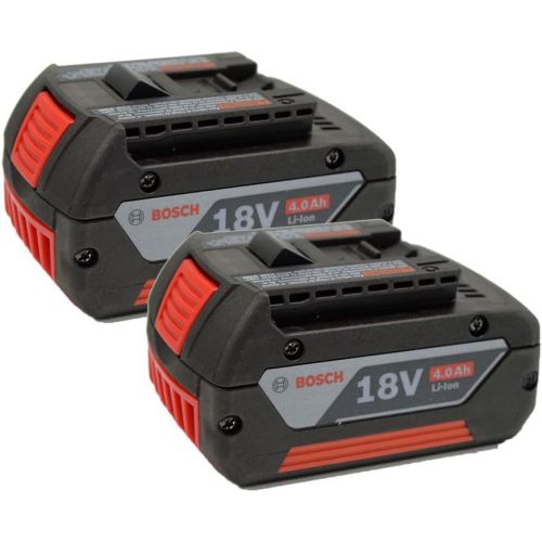  Bosch Genuine 18V 4 Amp Lithium Ion (2 Pack) Battery # 2607336819-2PK