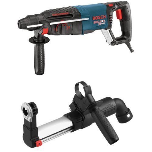  [아마존베스트]Bosch 11255VSR SDS-plus BULLDOG Xtreme Rotary Hammer with HDC100 SDS-Plus Dust Collection Attachment