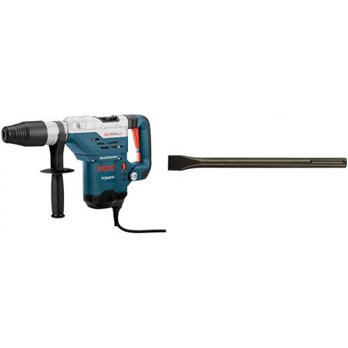  [아마존베스트]Bosch 11264EVS 1-5/8 SDS-Max Combination Hammer & HS1911 1 In. x 12 In. Flat Chisel SDS-max Hammer Steel