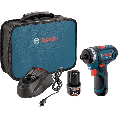  [아마존베스트]Bosch PS21-2A 12V Max 2-Speed Pocket Driver Kit with 2 Batteries, Charger and Case & MS4034 34-Piece Drill and Drive Bit Set