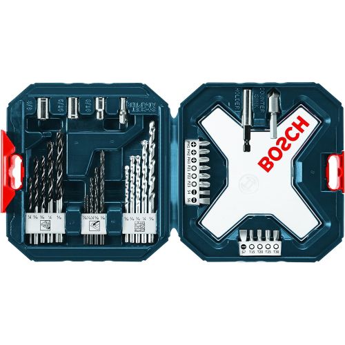  [아마존베스트]Bosch PS21-2A 12V Max 2-Speed Pocket Driver Kit with 2 Batteries, Charger and Case & MS4034 34-Piece Drill and Drive Bit Set