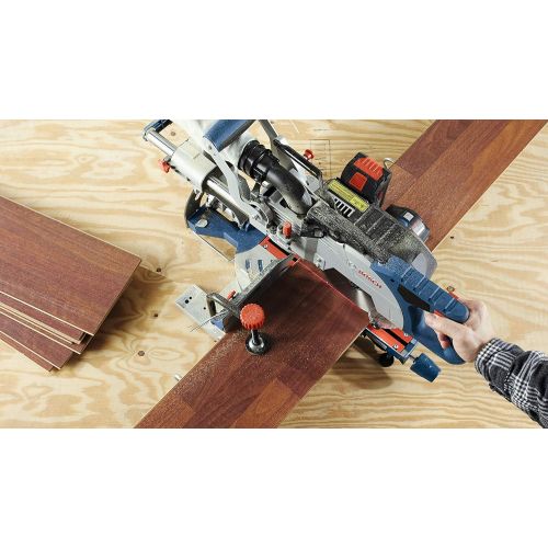  [아마존베스트]Bosch GCM18V-08N14 18V 8-1/2 In. Single-Bevel Slide Miter Saw Kit with (1) CORE18V 8.0 Ah Performance Battery