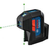 Bosch GPL100-30G 125ft Green 3-Point Self-Leveling Laser with VisiMax Technology and Integrated 360° MultiPurpose Mount
