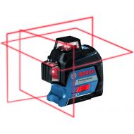 Bosch GLL3-300 200ft Red 360-Degree Laser Level Self-Leveling with Visimax Technology, Fine Adjustment Mount and Hard Carrying Case