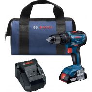 BOSCH GSB18V-490B12 18V EC Brushless 1/2 In. Hammer Drill/Driver Kit with (1) 2.0 Ah SlimPack Battery