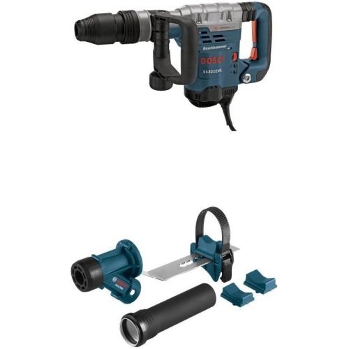 BOSCH 11321EVS SDS-Max Demolition Hammer with HDC300 SDS-Max and Spline Hammer Dust Collection Attachment