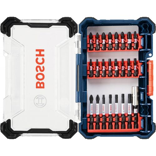  Bosch PS31-2A 12V Max 3/8 Drill/Driver and 24 Piece Impact Tough Screwdriving Custom Case System Set SDMS24