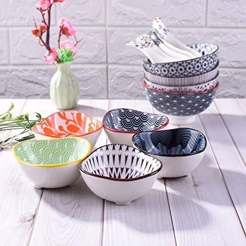  [아마존베스트]BOSILI Ceramic Soy Sauce Dishes set of 5, Japanese Soy Dishes for Dumpling Sushi