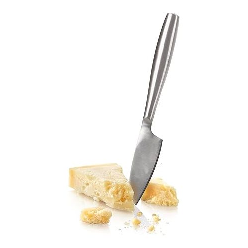  Boska Stainless Steel Cheese Knife - Copenhagen Nr.3 For All Types of Cheese - Multi-Functional Cheese Slicer - Handheld Slicer - Silver Non-Stick - Dishwasher Safe - For Kitchen Cooking