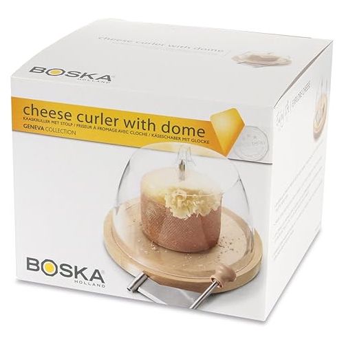  BOSKA Cheese Curler Amigo Stainless Steel - Best for Cheese Wheel or Chocolate - Multifunctional Rust-Proof Shredder - Manual Handheld Flaker - 10 Year Warranty