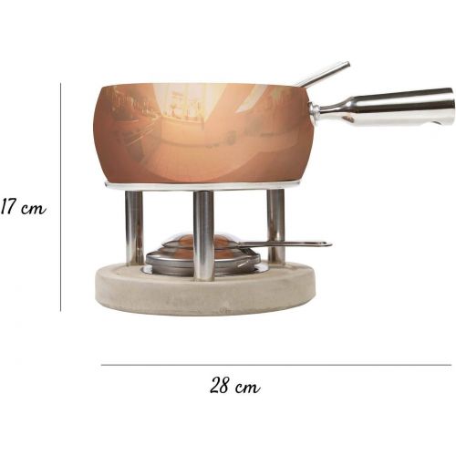  Boska Fondue-Set Kupfer - 1,7 L - geeignet fuer Kasefondue