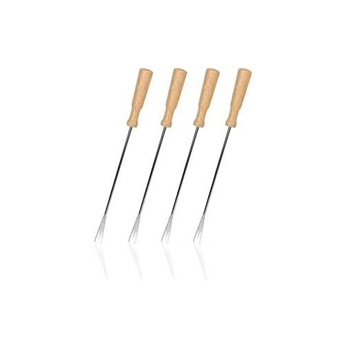  [아마존베스트]Boska Cheese Fondue Forks Kitchen Tool Fondue Forks, European Oak/Stainless Steel, 26.3cm, 320116