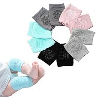 BOSONER Baby Crawling Anti-Slip Knee, Unisex Baby Toddlers Kneepads 5 Pairs