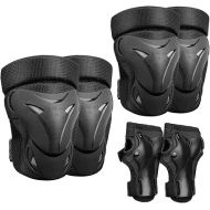 BOSONER Adult/Child Knee Pad Elbow Pads Guards Protective Gear Set for Roller Skates Cycling BMX Bike Skateboard Inline Skatings Scooter Riding Sports