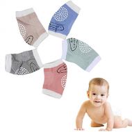 [아마존베스트]BOSONER Baby Crawling Anti-Slip Knee Best Infant Gift, Unisex Baby Toddlers Kneepads 5 Pairs