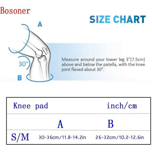  BOSONER Kids/Youth Knee Pad Elbow Pads for Roller Skates Cycling BMX Bike Skateboard Inline Rollerblading, Skating Skatings Scooter Riding Sports(Medium, 6-15 Years)