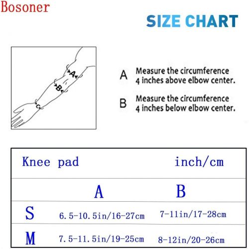  BOSONER Kids Wrist Guards and Knee Pad Protective Gear Set for Roller Skates Cycling BMX Bike Snowboarding Skateboard Inline Skating Scooter Riding Sports (Medium, 6-15 Years)