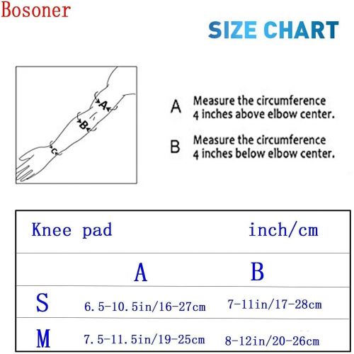  BOSONER Kids/Youth Knee Pad Elbow Pads for Roller Skates Cycling BMX Bike Skateboard Inline Rollerblading, Skating Skatings Scooter Riding Sports(Small, 3-7 Years)