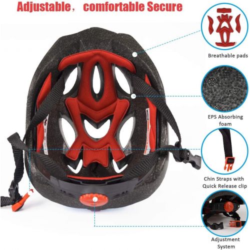  BOSONER Kids Bike Helmet,Toddler Skateboard Helmet Adjustable Impact Resistance Ventilation Multi-Sport Helmet,Youth Sports Safety Protective Helme for BMX Bicycle Skate Scooter Bike