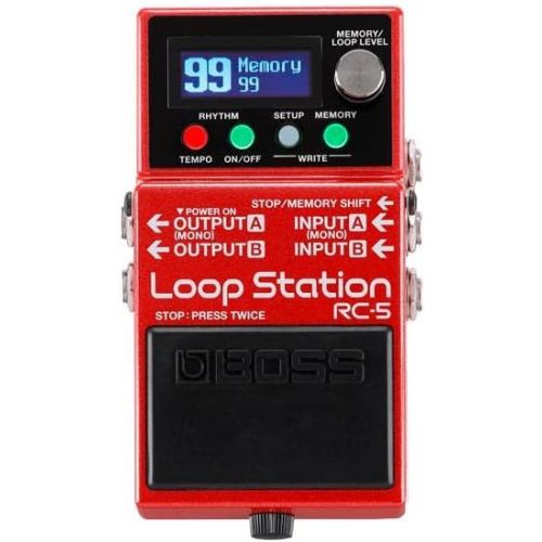  BOSS RC-5 Loop Station ? modern, compact looper with first-class sound quality, 99 phrase memories, 57 rhythms and optional MIDI control. Perfect for guitar, bass, electroacoustic