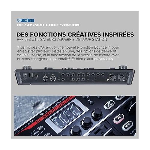  BOSS RC-505MKII Loop Station - The Industry Standard Tabletop Looper, Updated and Enhanced. Class-leading sound quality. Five simultaneous stereo phrase tracks. Input FX and Track FX sections.