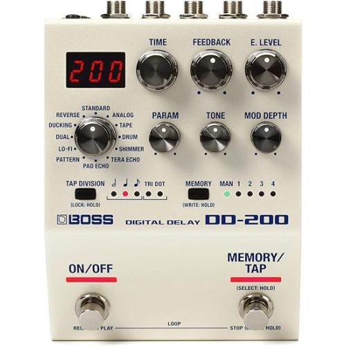  Boss EQ-200 Graphic Equalizer Pedal & DD-200 Digital Delay Pedal