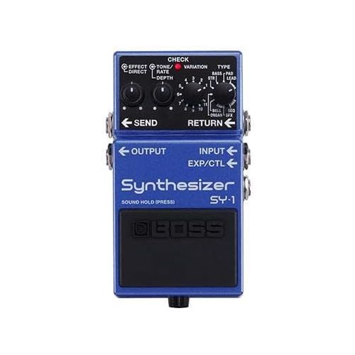  BOSS SY-1 Synthesizer Guitar Pedal, 121 Ultra-Responsive, Polyphonic Sounds, Easy, Plug-And-Play Experience, Purple
