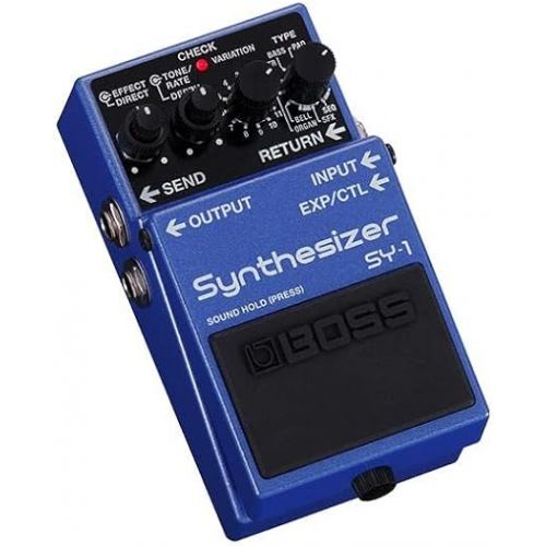  BOSS SY-1 Synthesizer Guitar Pedal, 121 Ultra-Responsive, Polyphonic Sounds, Easy, Plug-And-Play Experience, Purple