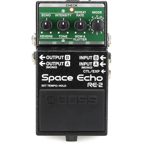  Boss RE-2 Space Echo Delay and Reverb Effects Pedal and Boss SL-2 Slicer Audio Pattern Processor Pedal Bundle