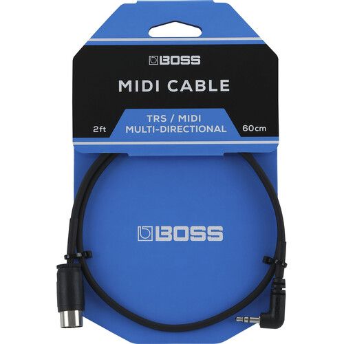  BOSS BMIDI-2-35 3.5mm TRS to MIDI 5-Pin DIN Cable (2')