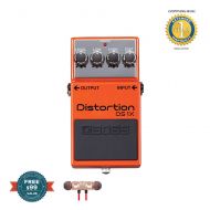 BOSS Boss DS-1X Distortion Guitar Effects Pedal includes Free Wireless Earbuds - Stereo Bluetooth In-ear and 1 Year Everything Music Extended Warranty