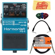 BOSS Boss PS-6 Harmonist Bundle with Instrument Cable, Patch Cable, Picks, and Austin Bazaar Polishing Cloth