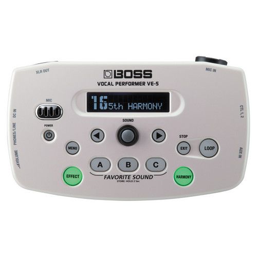  BOSS VE-5 Vocal Performer - Compact Vocal Processor (White)