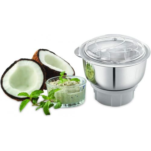  BOSS Crown Mixer Grinder, Jar Capacity: Wet Jar-1400 Dry Jar-1150 Chutney Jar-450 ML, White & Grey