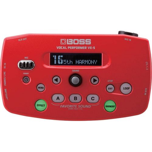  Boss VE-5 Vocal Performer Effect Processor (Red)