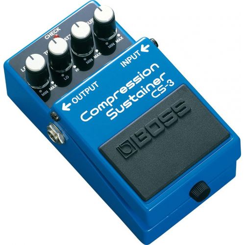  Boss CS-3 Compressor/Sustainer Bundle with Instrument Cable, Patch Cable, Picks, and Austin Bazaar Polishing Cloth