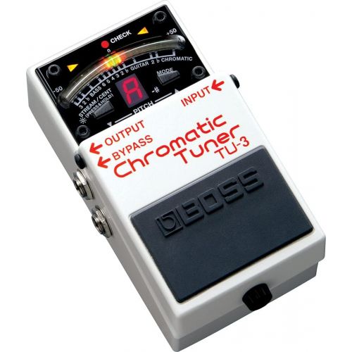  Boss TU-3 Chromatic Tuner Bundle with Instrument Cable, Patch Cable, Picks, and Austin Bazaar Polishing Cloth